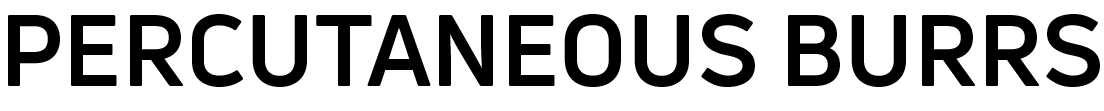 Percutaneous burrs